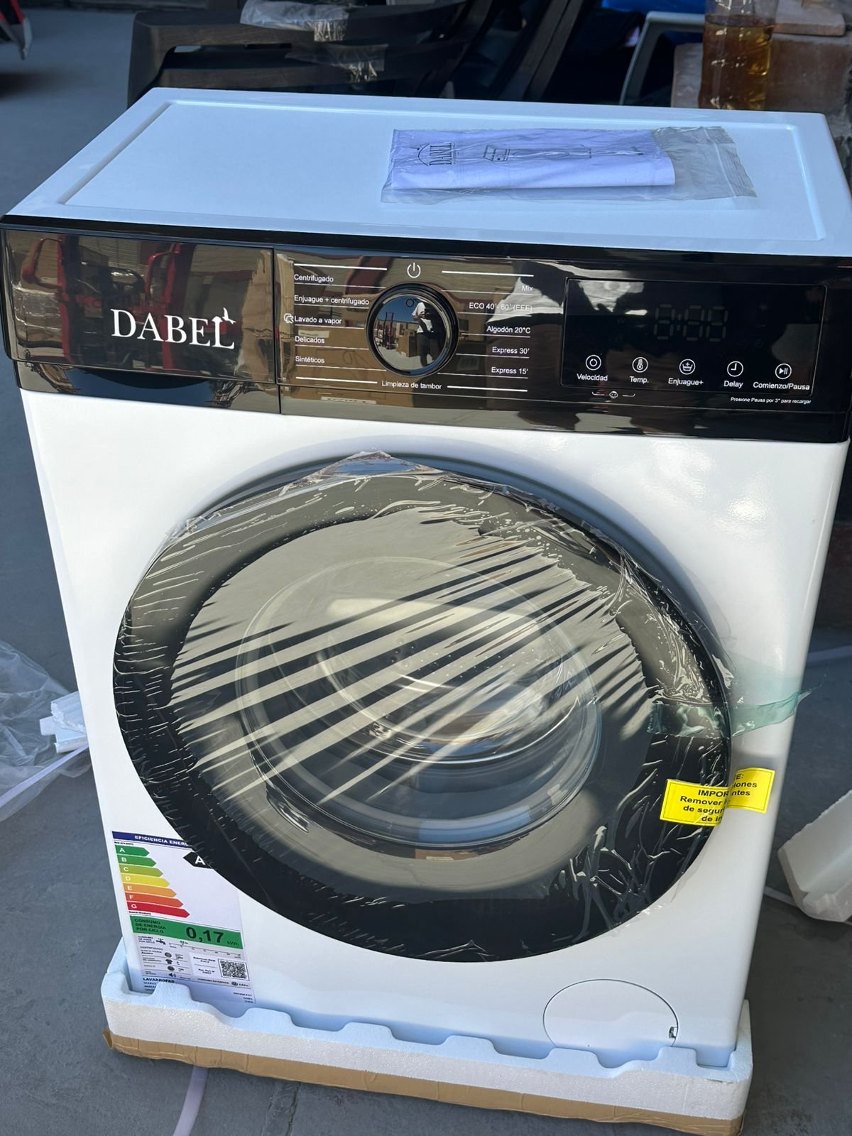 Lavarropas DABEL 6 Kg Carga Frontal Automático